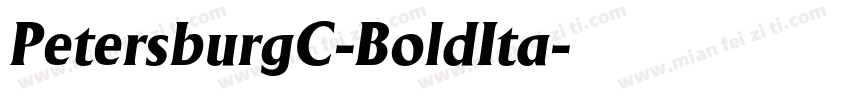 PetersburgC-BoldIta字体转换