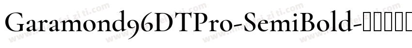 Garamond96DTPro-SemiBold字体转换