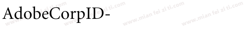 AdobeCorpID字体转换