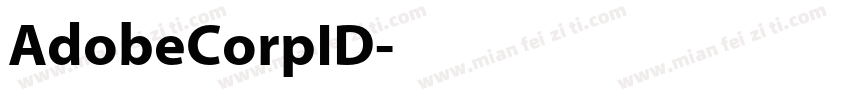 AdobeCorpID字体转换