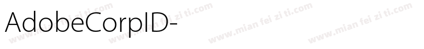 AdobeCorpID字体转换