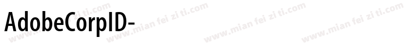 AdobeCorpID字体转换