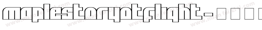 maplestoryOTFlight字体转换