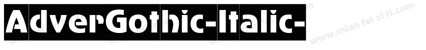AdverGothic-Italic字体转换