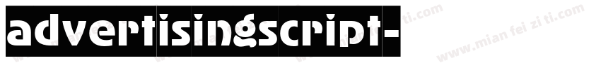 advertisingscript字体转换