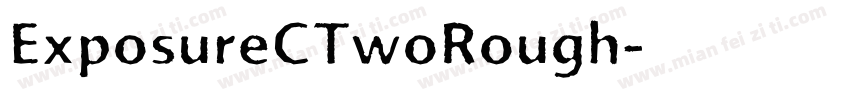 ExposureCTwoRough字体转换