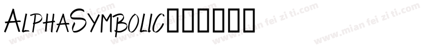 AlphaSymbolic字体转换