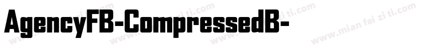 AgencyFB-CompressedB字体转换