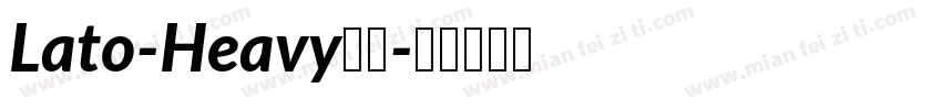 Lato-Heavy字体字体转换