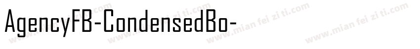 AgencyFB-CondensedBo字体转换