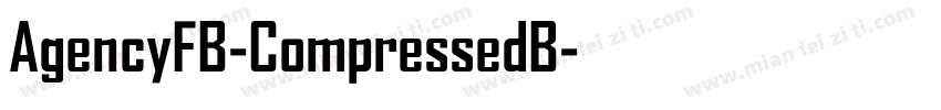 AgencyFB-CompressedB字体转换