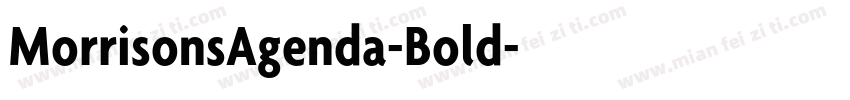 MorrisonsAgenda-Bold字体转换