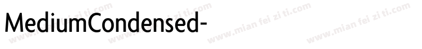 MediumCondensed字体转换