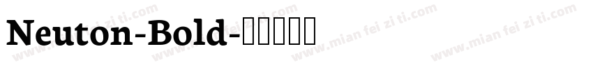 Neuton-Bold字体转换