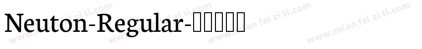 Neuton-Regular字体转换