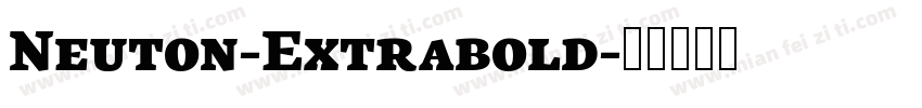 Neuton-Extrabold字体转换