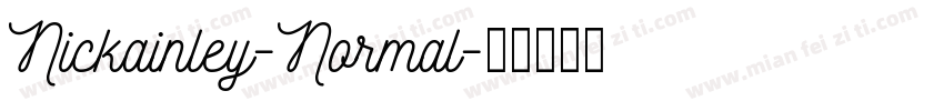 Nickainley-Normal字体转换