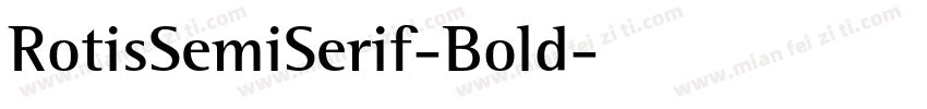 RotisSemiSerif-Bold字体转换