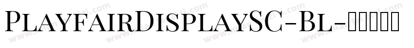 PlayfairDisplaySC-Bl字体转换