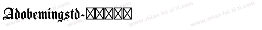 Adobemingstd字体转换