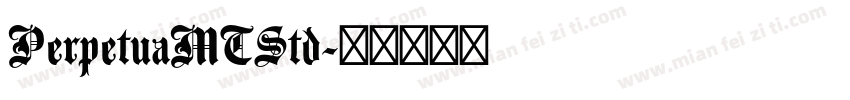 PerpetuaMTStd字体转换