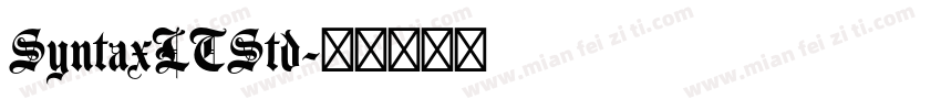 SyntaxLTStd字体转换