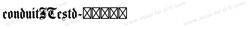 conduitITcstd字体转换