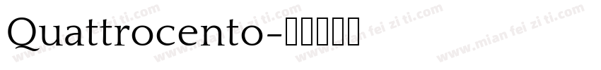 Quattrocento字体转换