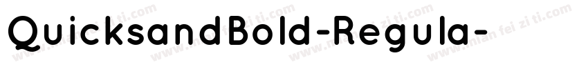 QuicksandBold-Regula字体转换
