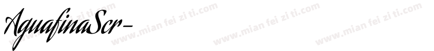 AguafinaScr字体转换