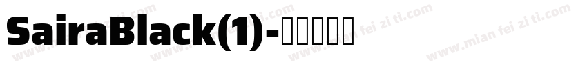 SairaBlack(1)字体转换