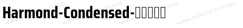 Harmond-Condensed字体转换