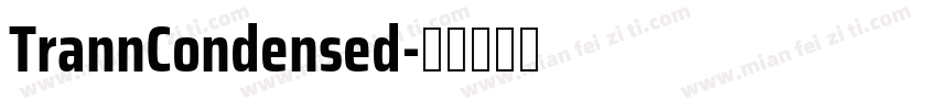 TrannCondensed字体转换