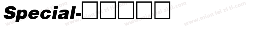 Special字体转换