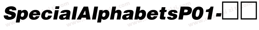 SpecialAlphabetsP01字体转换