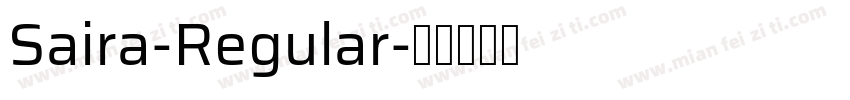 Saira-Regular字体转换