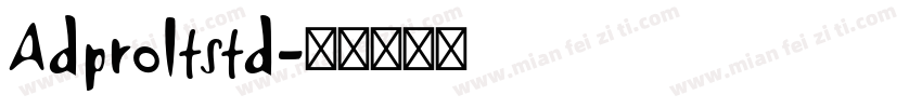 Adproltstd字体转换