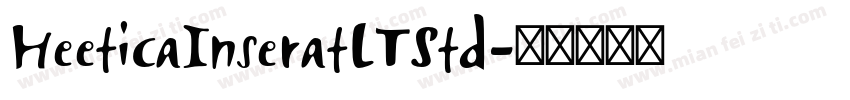 HeeticaInseratLTStd字体转换