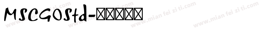 MSCGOStd字体转换