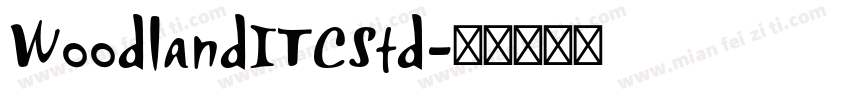 WoodlandITCStd字体转换