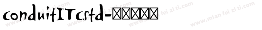 conduitITcstd字体转换