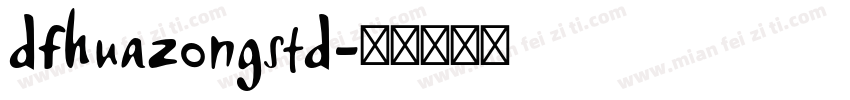 dfhuazongstd字体转换