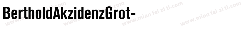 BertholdAkzidenzGrot字体转换