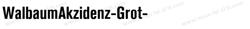 WalbaumAkzidenz-Grot字体转换