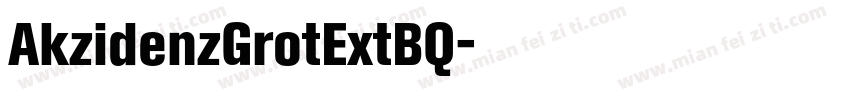 AkzidenzGrotExtBQ字体转换
