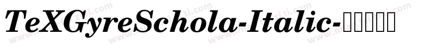TeXGyreSchola-Italic字体转换