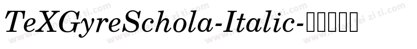 TeXGyreSchola-Italic字体转换