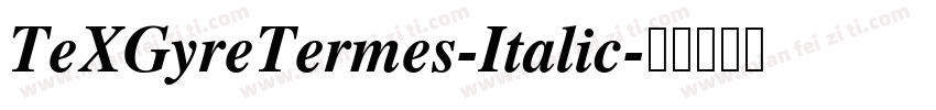 TeXGyreTermes-Italic字体转换