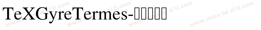 TeXGyreTermes字体转换