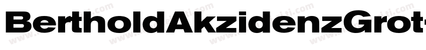 BertholdAkzidenzGrot字体转换